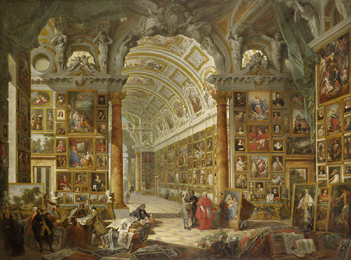 Giovanni Paolo Pannini Interior of a Picture Gallery with the Collection of Cardinal Silvio Valenti Gonzaga